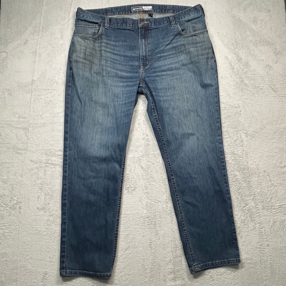 Carhartt Relaxed Fit‎ Jeans Mens 42x30 Blue Rugged Flex Straight Leg